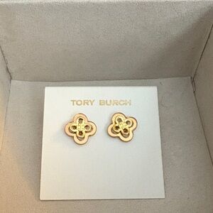 Tory Burch Yellow & Rose Gold  Tone Earrings